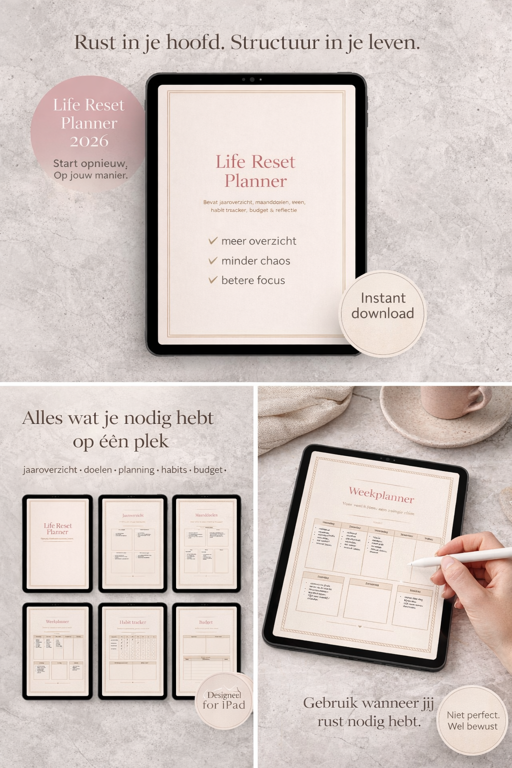 Life Reset Planner – 3 Maanden